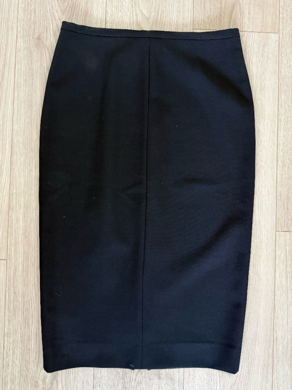 DIANE VON FURSTENBERF Esme Black Jersey Knee Length Pencil Skirt with zip up bac